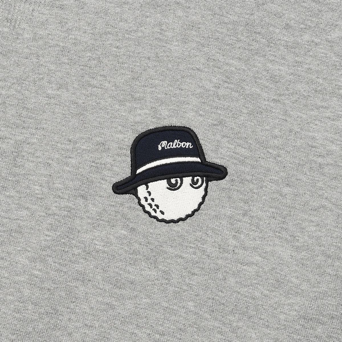 말본 골프(MALBON GOLF) 베이직 라운드 스웨터 GRAY (MAN)