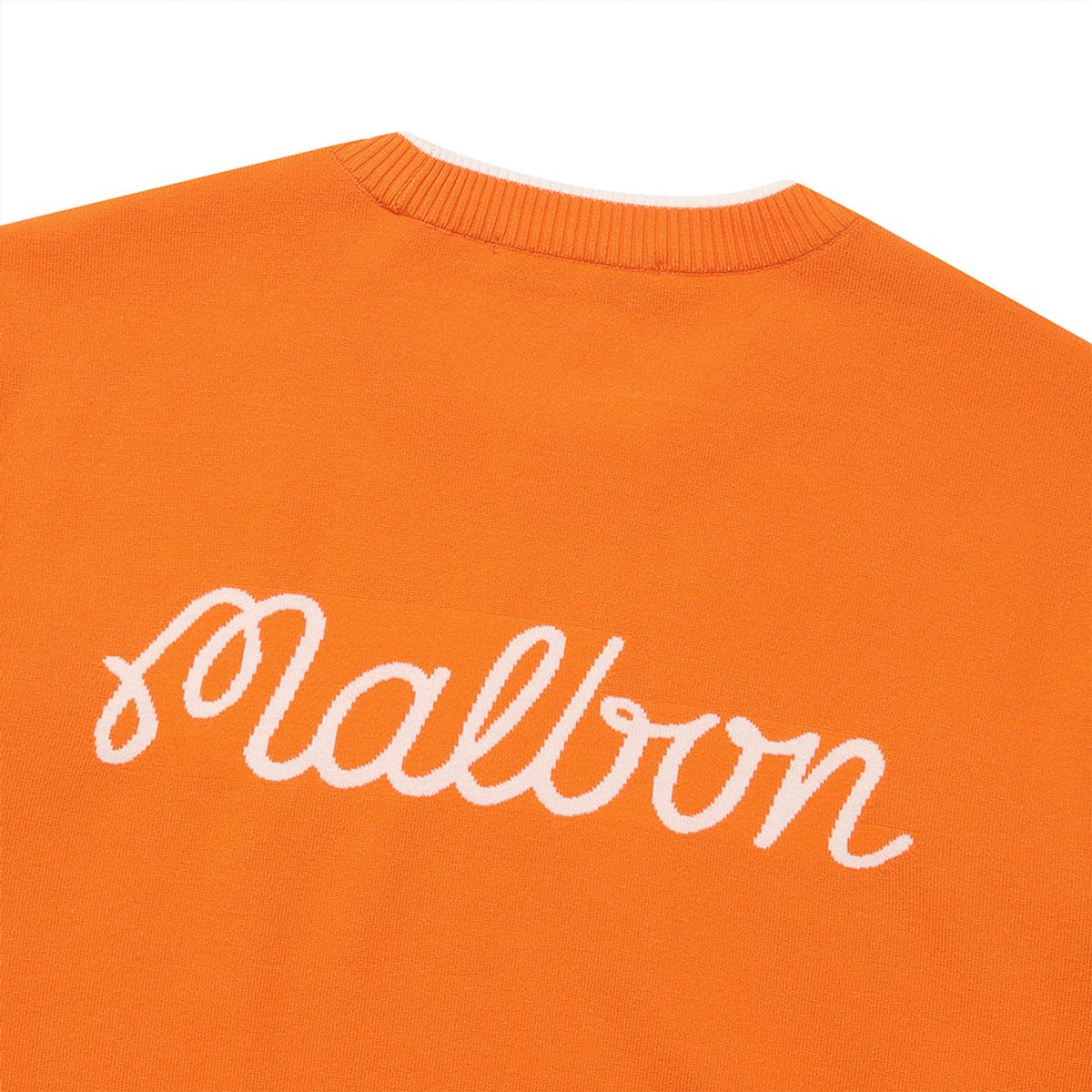 말본 골프(MALBON GOLF) 베이직 라운드 스웨터 ORANGE (MAN)