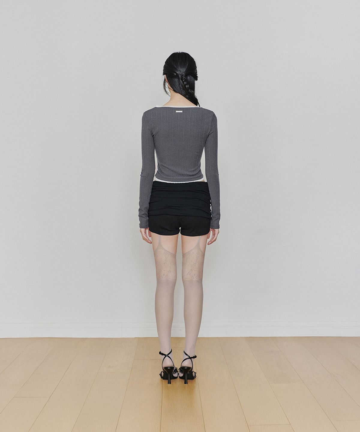 페인오어플레져(PAINORPLEASURE) RUBY HOOK SHORTS (SS ver.) black