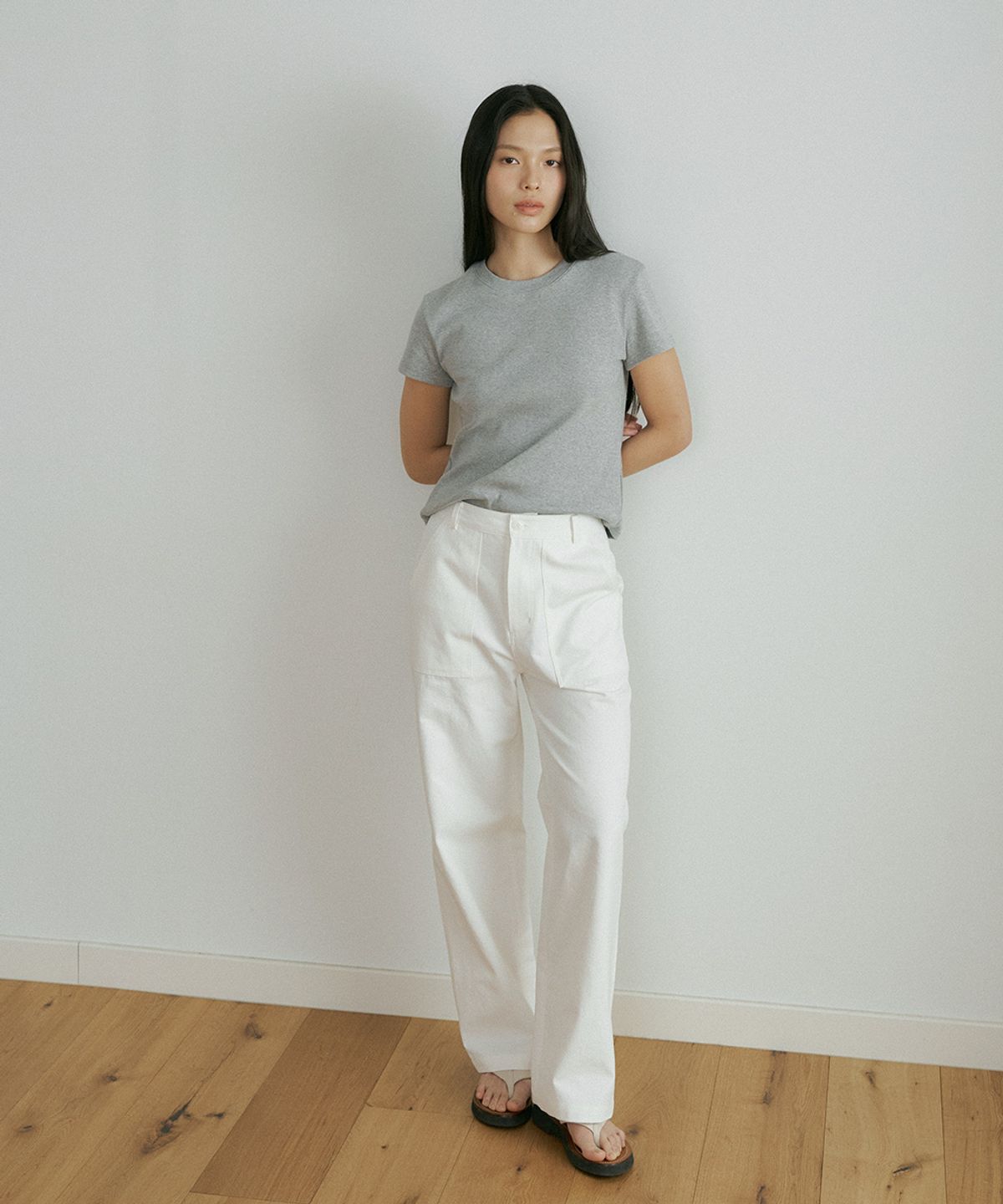 링서울(LINGSEOUL) [2PACK] classic cotton round t-shirts (4color)