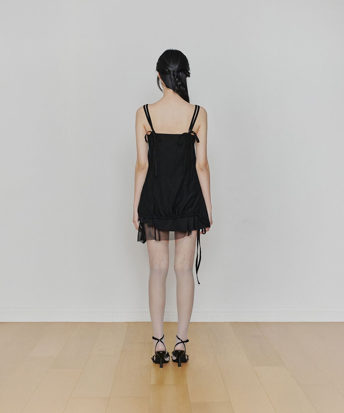 페인오어플레져(PAINORPLEASURE) PURITY DRESS black