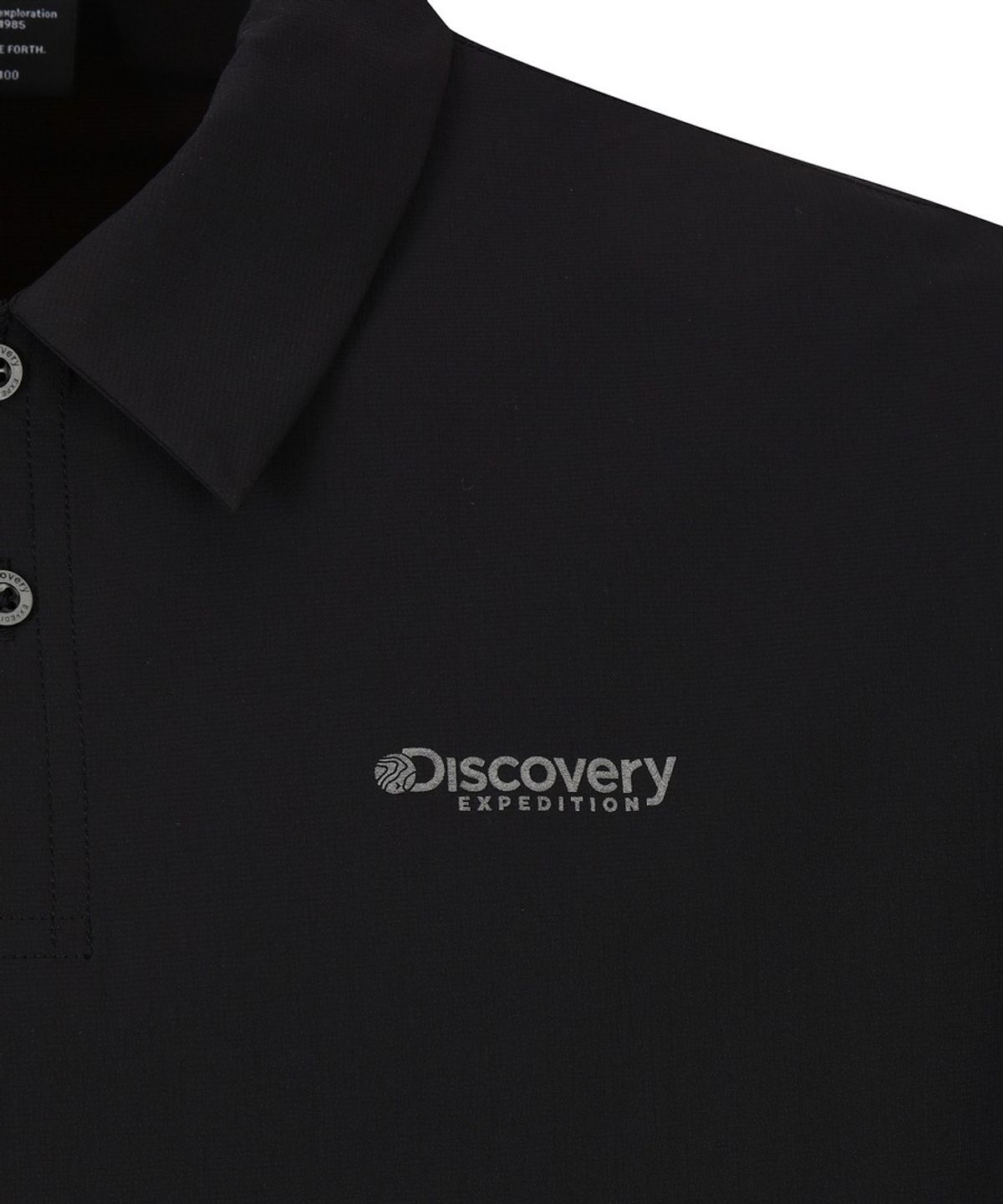 디스커버리 익스페디션(DISCOVERY EXPEDITION) 남성 프레시벤트 에어닷 우븐 카라티 (BLACK)