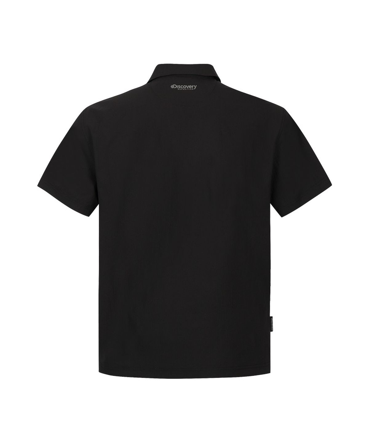 디스커버리 익스페디션(DISCOVERY EXPEDITION) 남성 시어서커 우븐 카라티 (BLACK)
