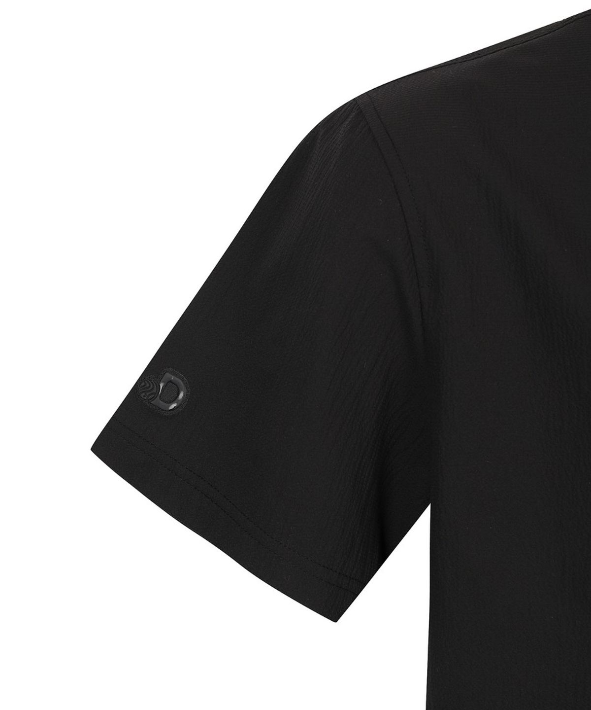 디스커버리 익스페디션(DISCOVERY EXPEDITION) 남성 시어서커 우븐 카라티 (BLACK)