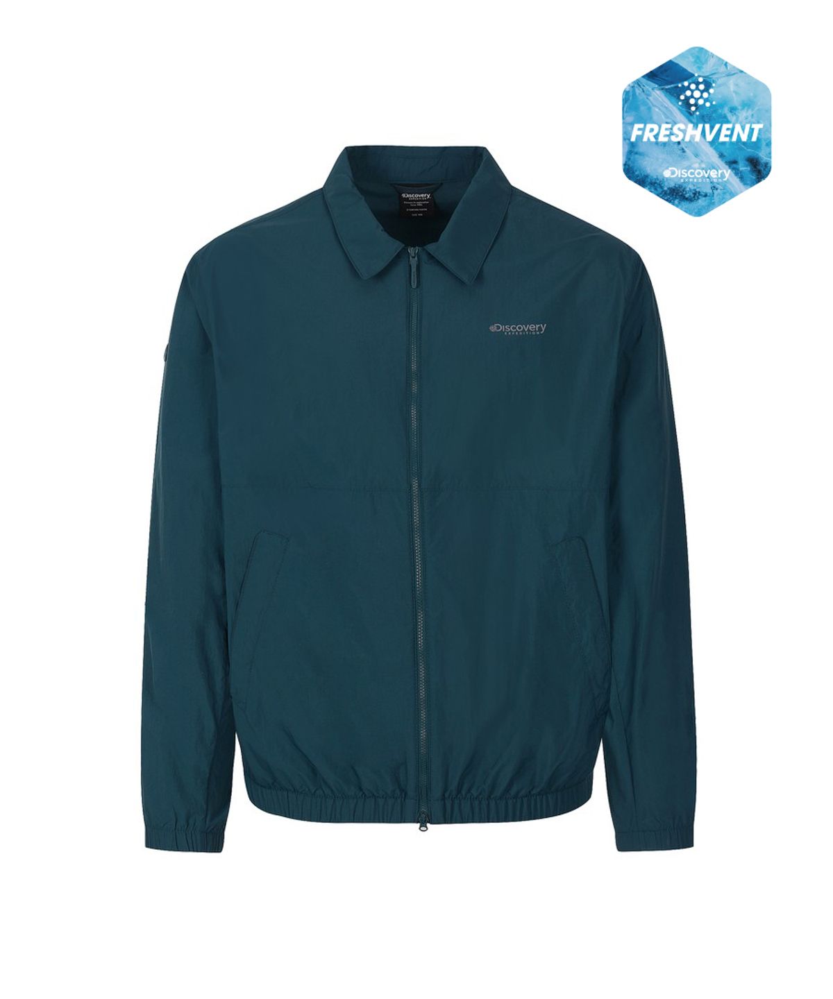 디스커버리 익스페디션(DISCOVERY EXPEDITION) 남성 프레시벤트 윌버 카라형 블루종 자켓 (D/TURQUOISE)