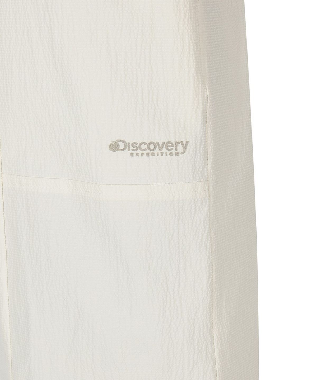 디스커버리 익스페디션(DISCOVERY EXPEDITION) 여성 시어서커 4.5부 쇼츠 (IVORY)