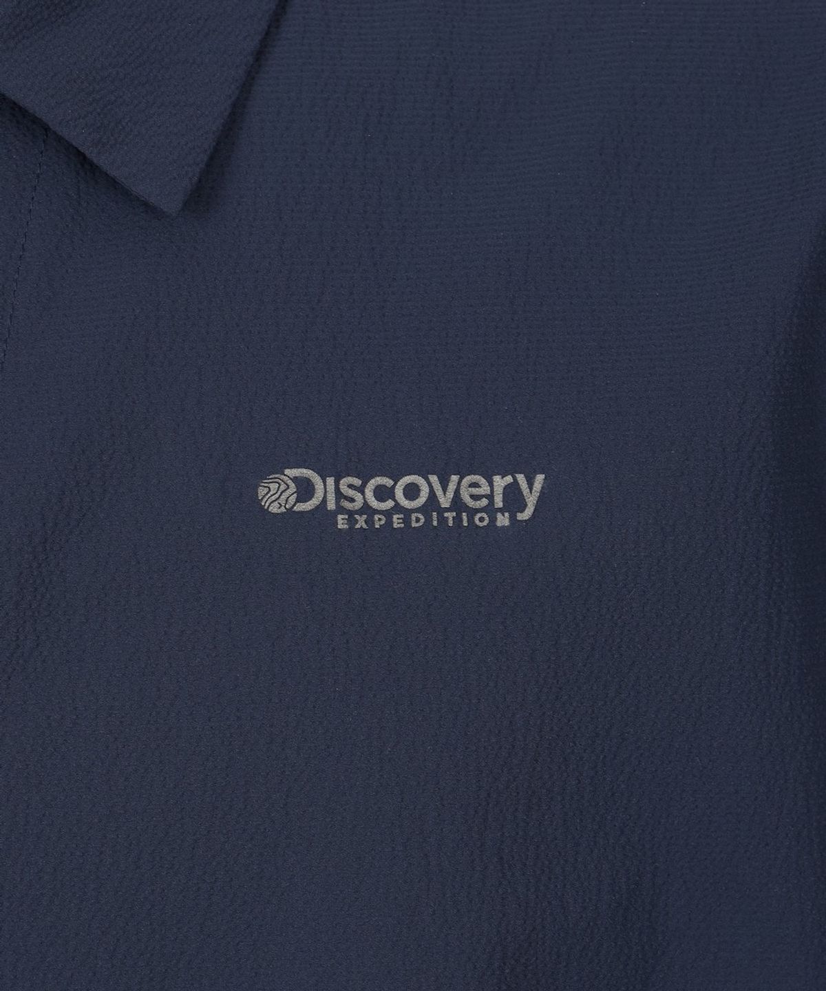 디스커버리 익스페디션(DISCOVERY EXPEDITION) 남성 시어서커 우븐 카라티 (D/NAVY)