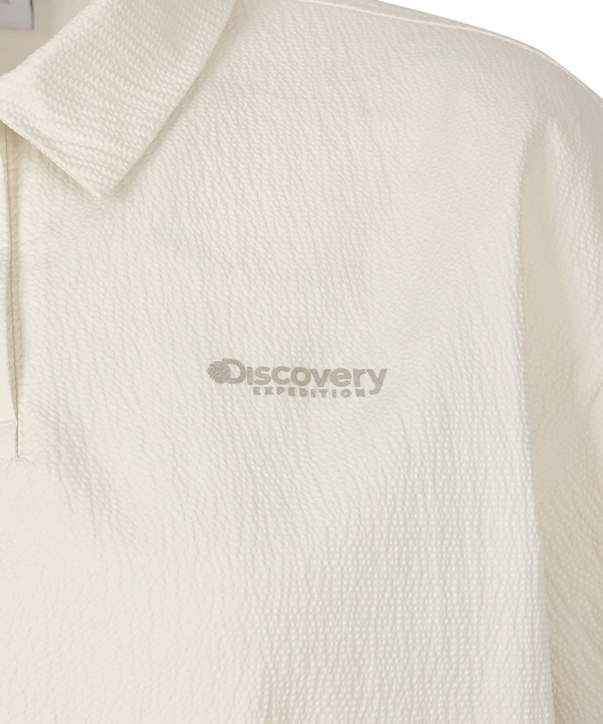 디스커버리 익스페디션(DISCOVERY EXPEDITION) 여성 시어서커 우븐 카라티 (IVORY)
