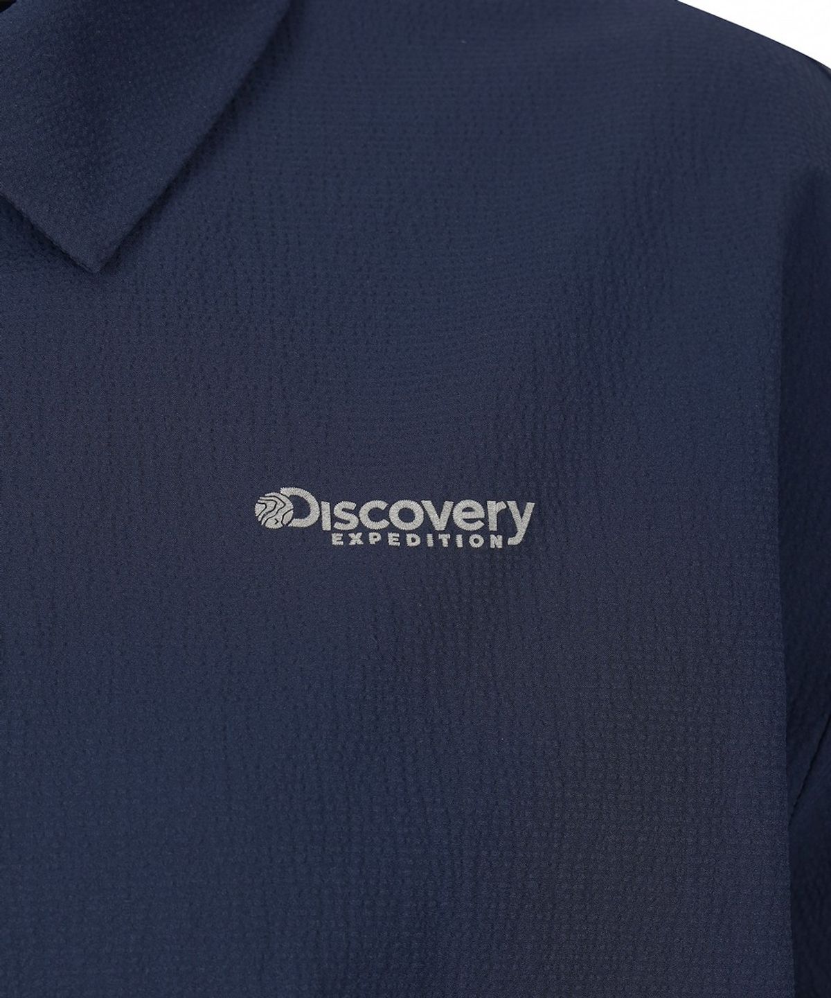 디스커버리 익스페디션(DISCOVERY EXPEDITION) 여성 시어서커 우븐 카라티 (D/NAVY)