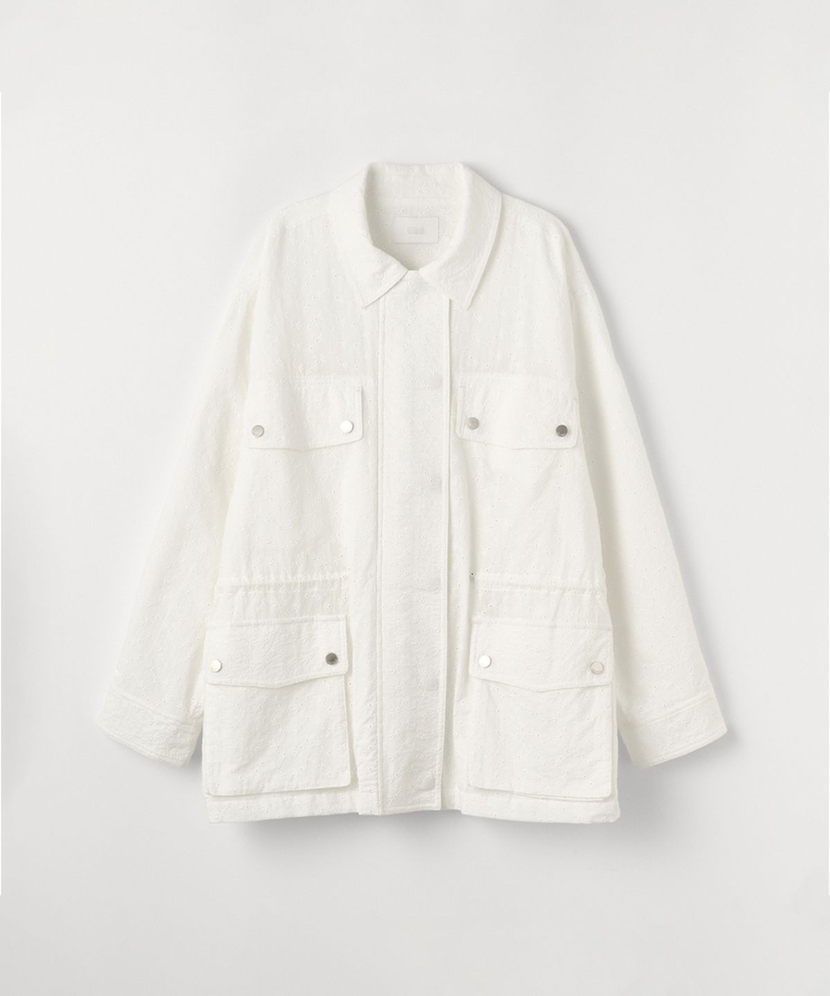 셀리테일즈(CELITAILS) EYELET COTTON FIELD JACKET_WHITE