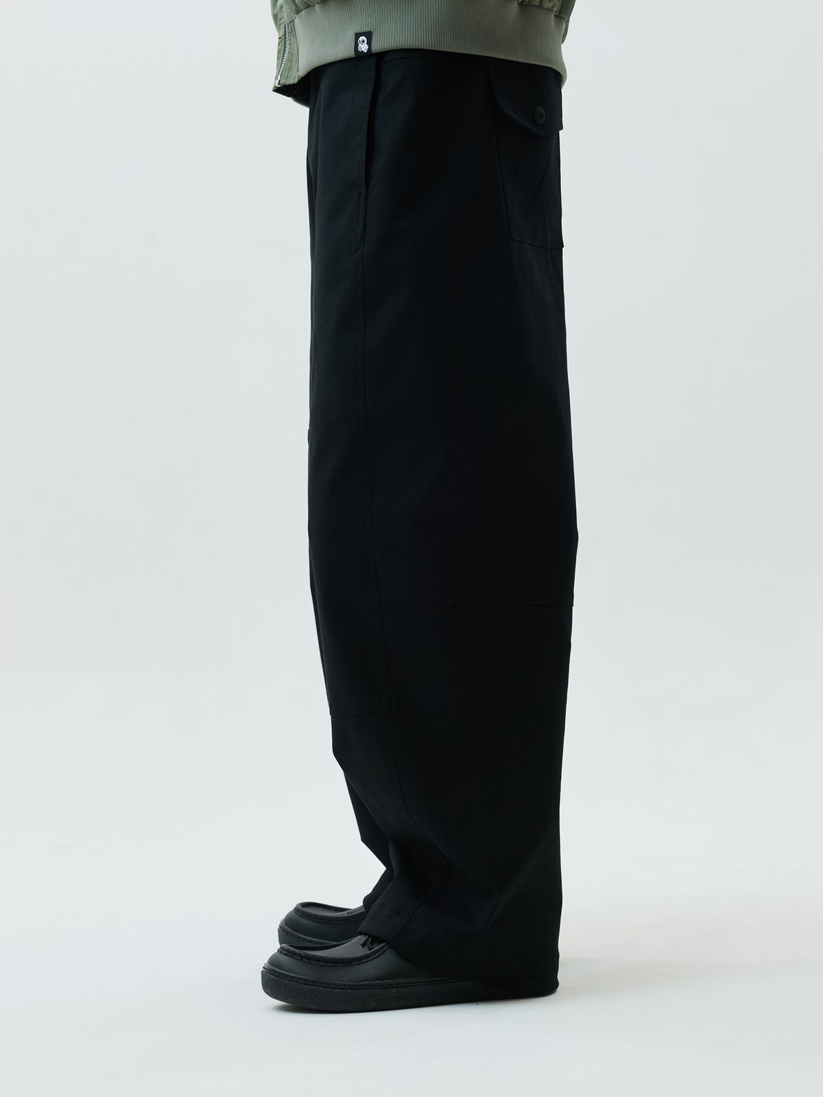제이미웨스트(JAMIE WEST) JW 와이드 커브드 팬츠 (블랙)