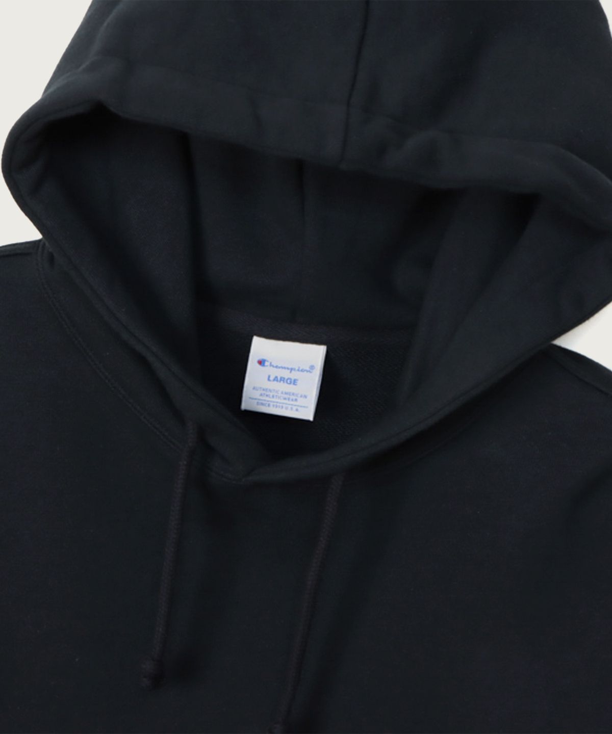 챔피온(CHAMPION) 베이직 C로고 레귤러핏 후드 티셔츠 Navy