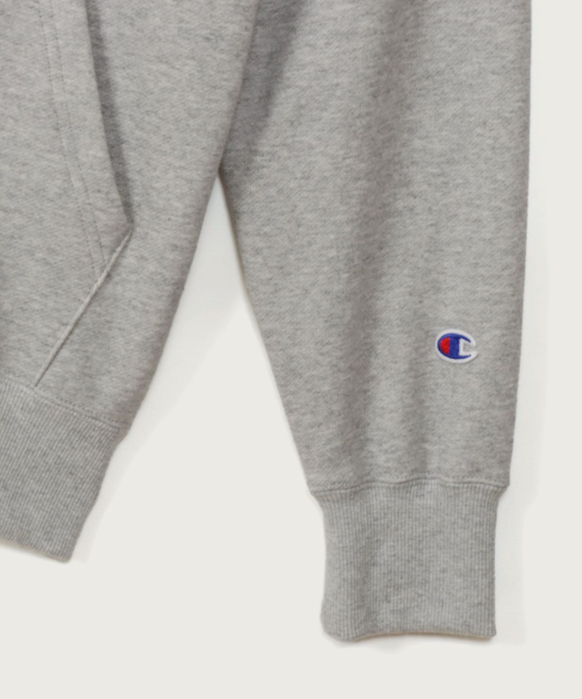 챔피온(CHAMPION) 베이직 C로고 레귤러핏 후드 집업 Oxford Grey