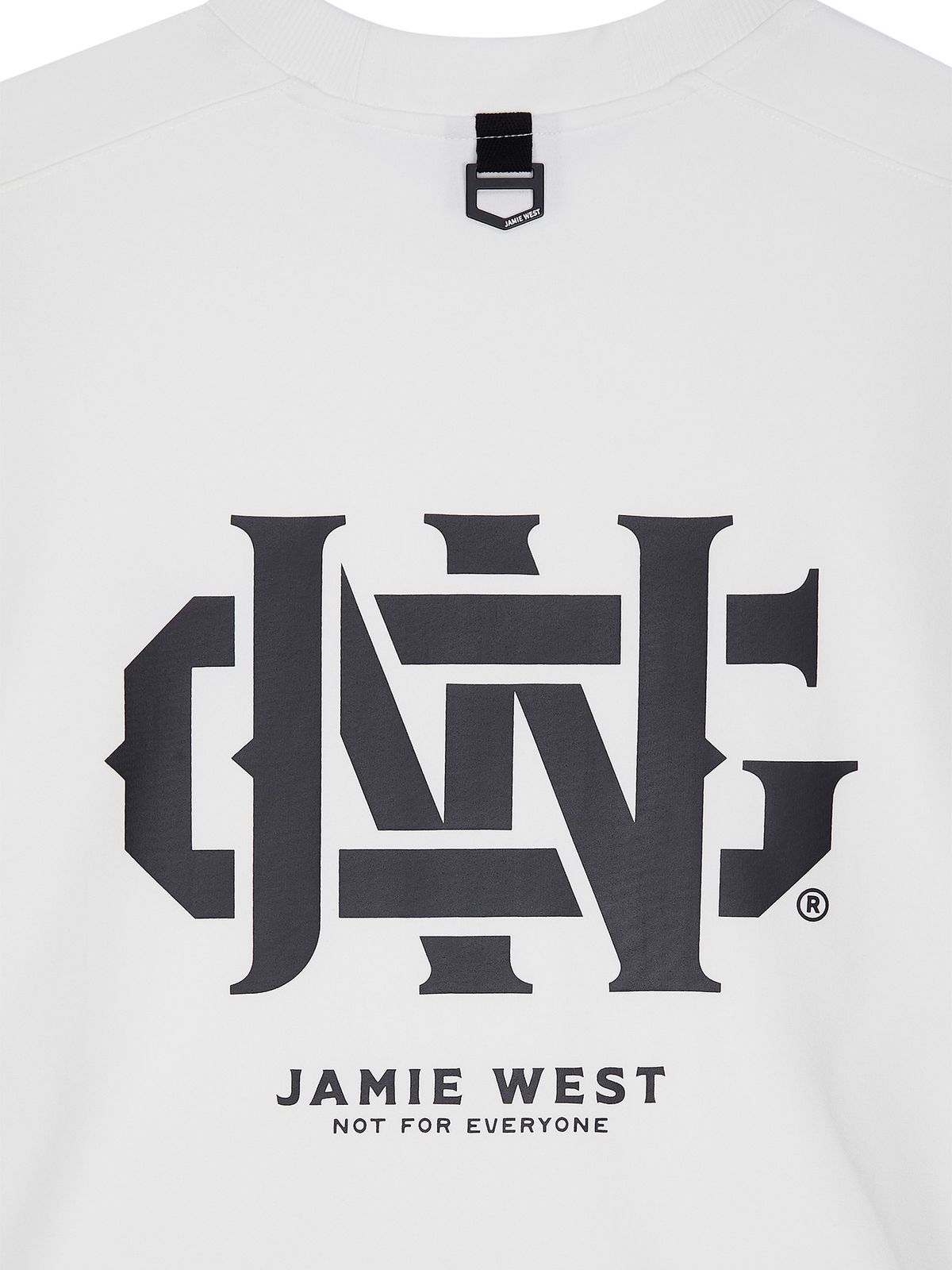 제이미웨스트(JAMIE WEST) [JWGC] 모크넥 심볼 롱슬리브 티셔츠 (화이트)