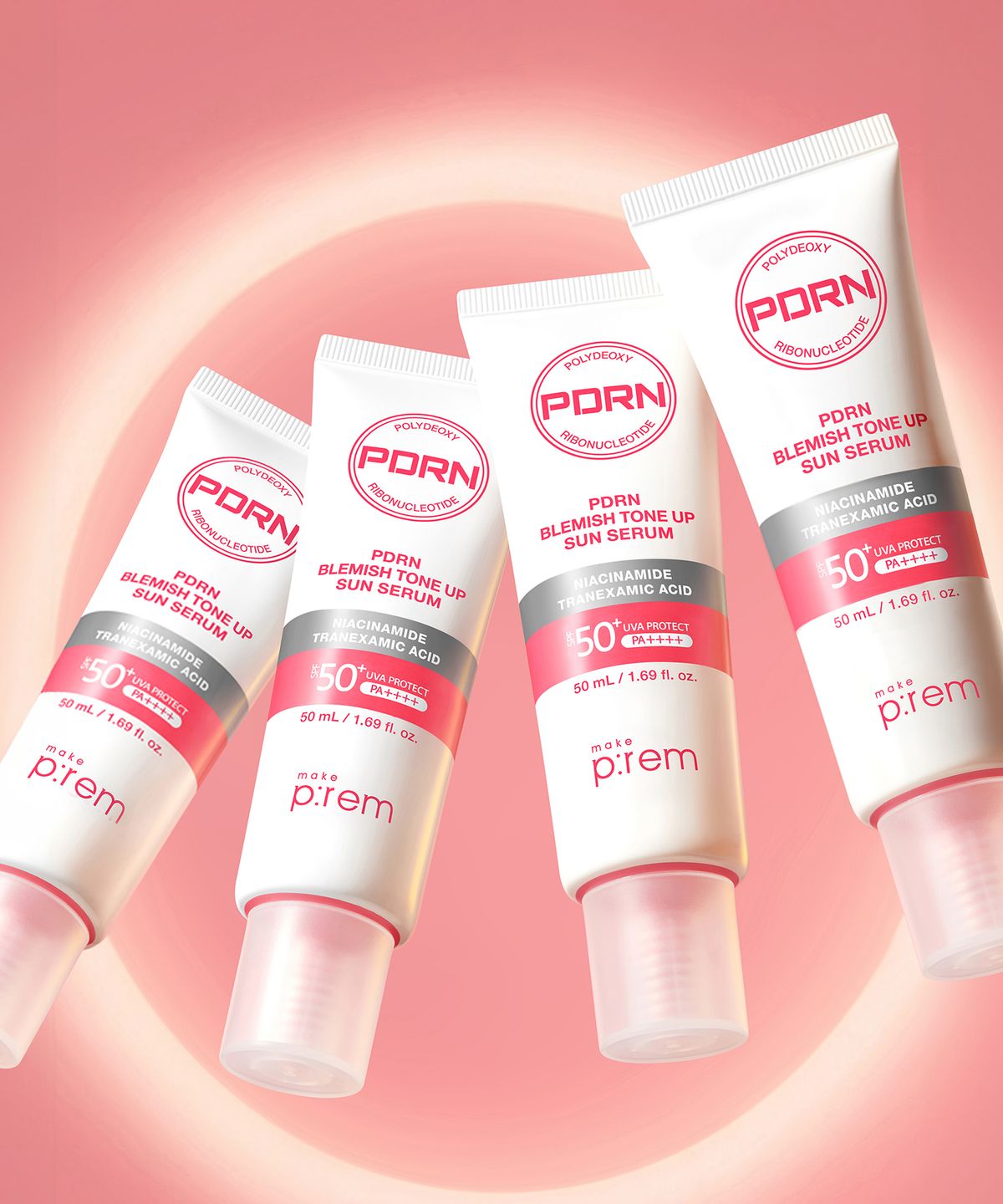 메이크프렘(MAKEPREM) PDRN 피디알엔 잡티 톤업 선 세럼 50ml