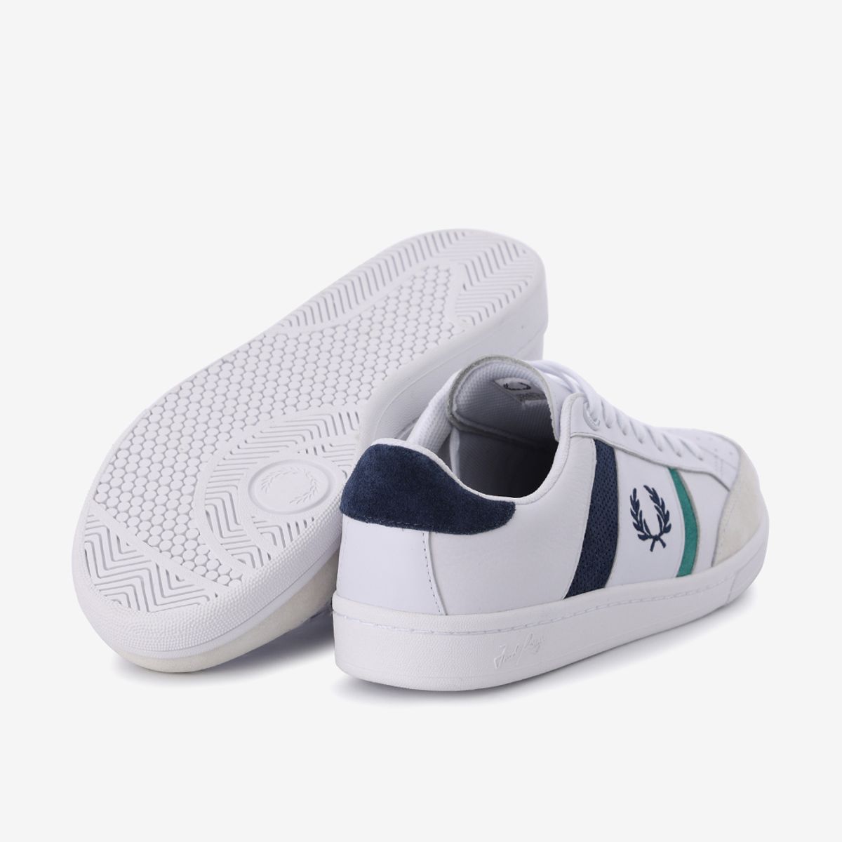 프레드페리(FRED PERRY) B725 레더/스웨이드 (100) SFPM2612310-100