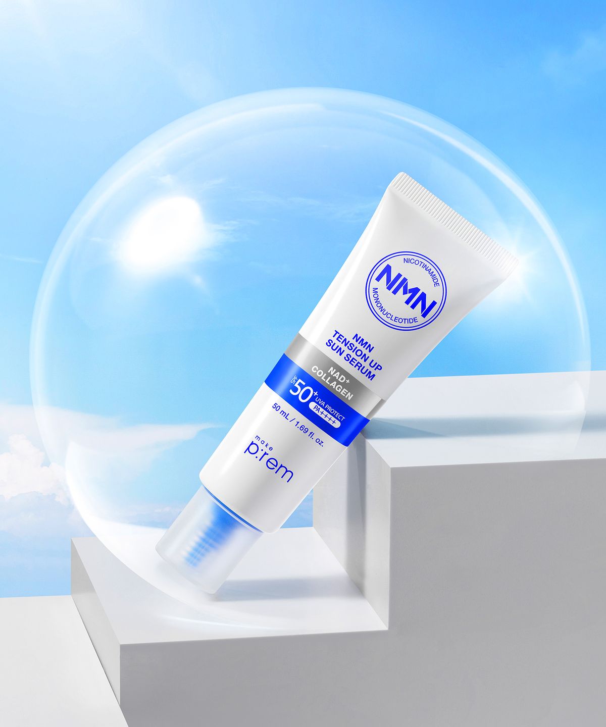 메이크프렘(MAKEPREM) NMN 엔엠엔 텐션 업 선 세럼 50ml