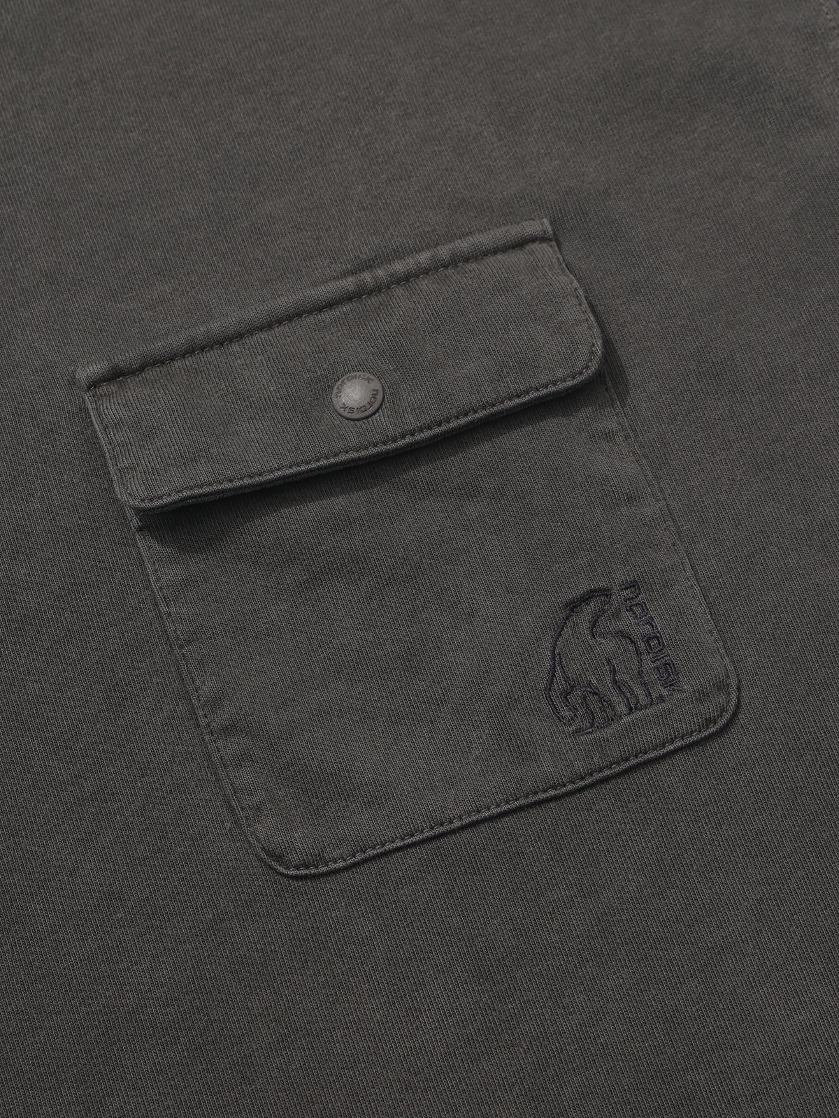 노르디스크(NORDISK) 피그먼트 포켓 긴팔 티셔츠 - M_Cool Grey