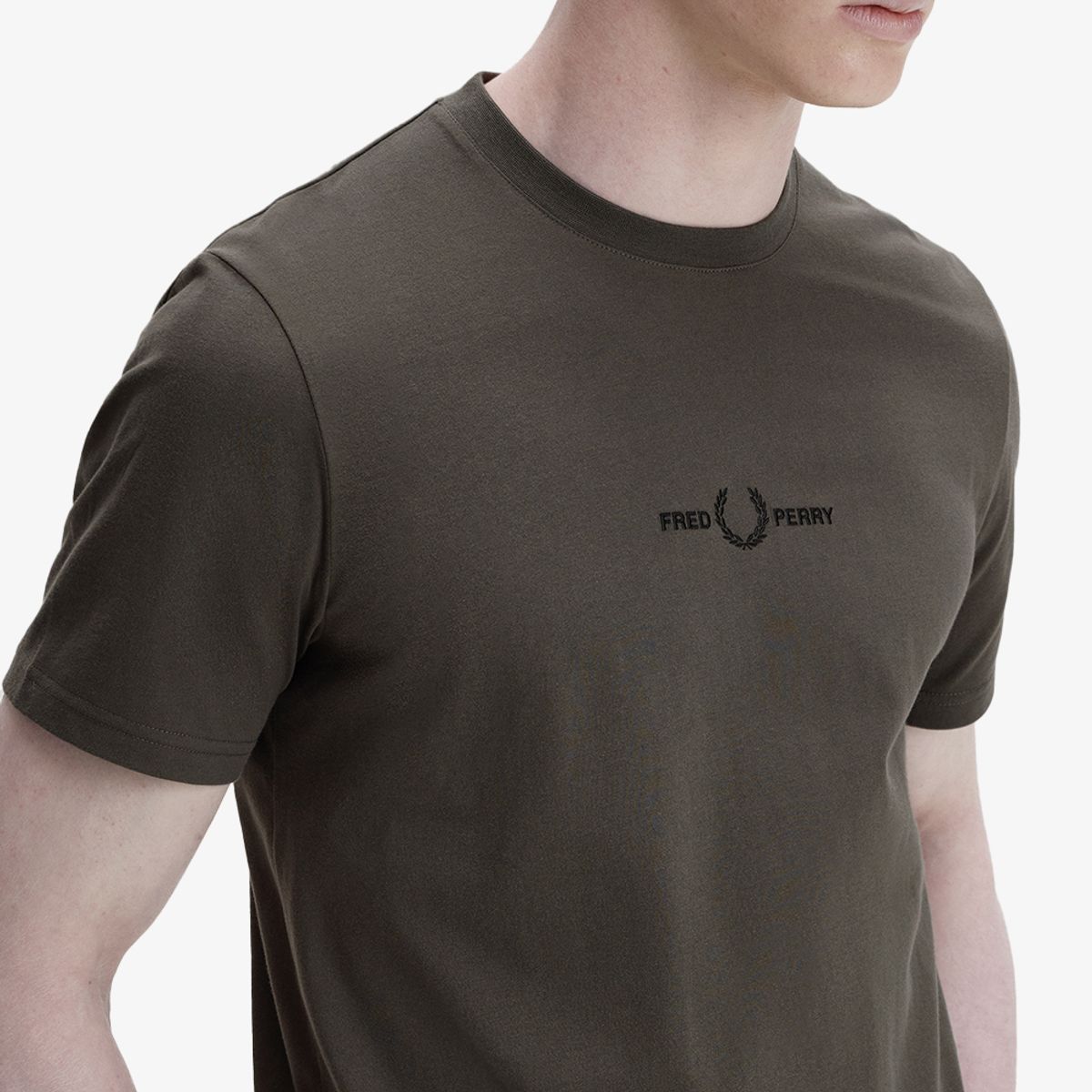 프레드페리(FRED PERRY) [Sport] 엠브로이더드 티셔츠 - 필드그린 AFPM2614580-148