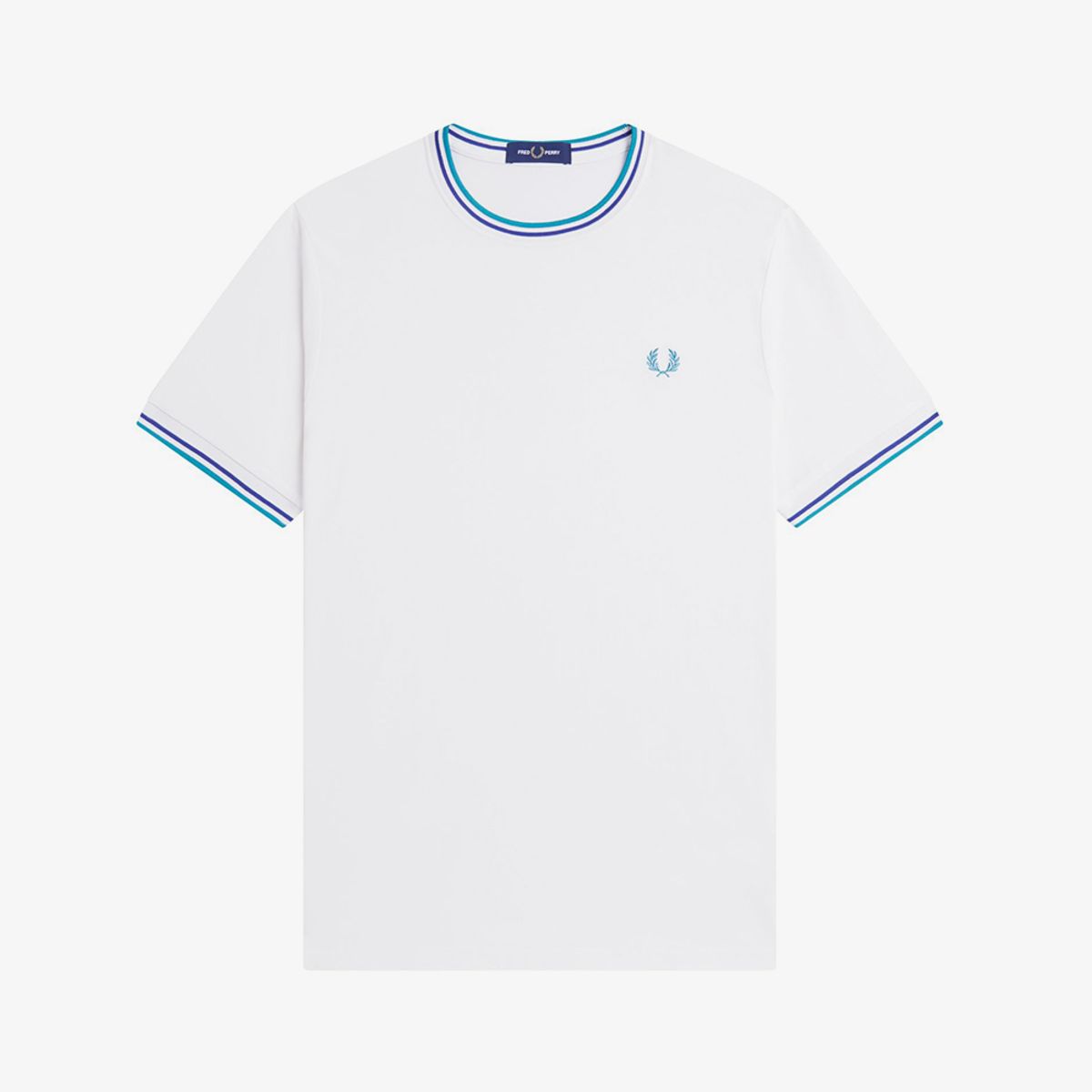 프레드페리(FRED PERRY) [Sharp] 트윈 팁 티셔츠 - 스노우화이트/딥민트/소호이클립스 AFPM2611588-94A