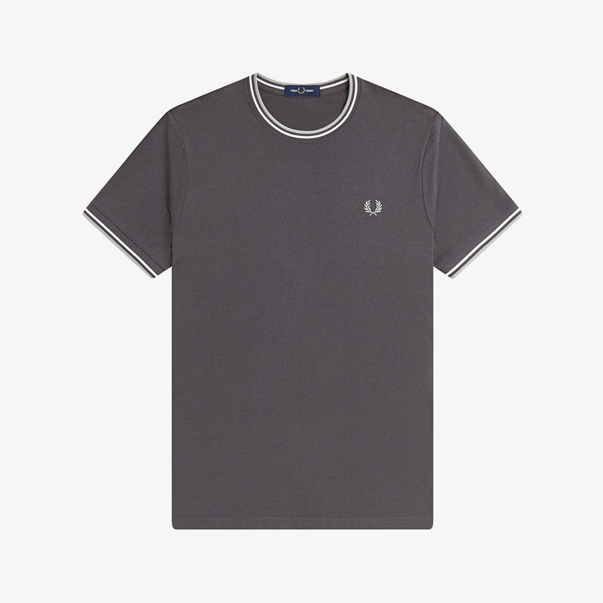 프레드페리(FRED PERRY) [Sharp] 트윈 팁 티셔츠 - 앵커그레이/에크루/시그래스 AFPM2611588-87A