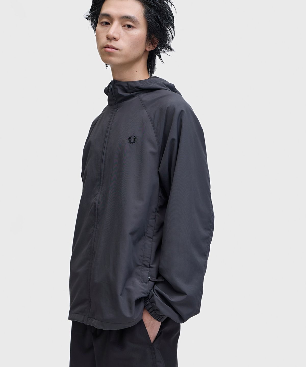 프레드페리(FRED PERRY) [Sport] 후드 쉘 재킷 - 앵커 그레이 AFPM2612325-297