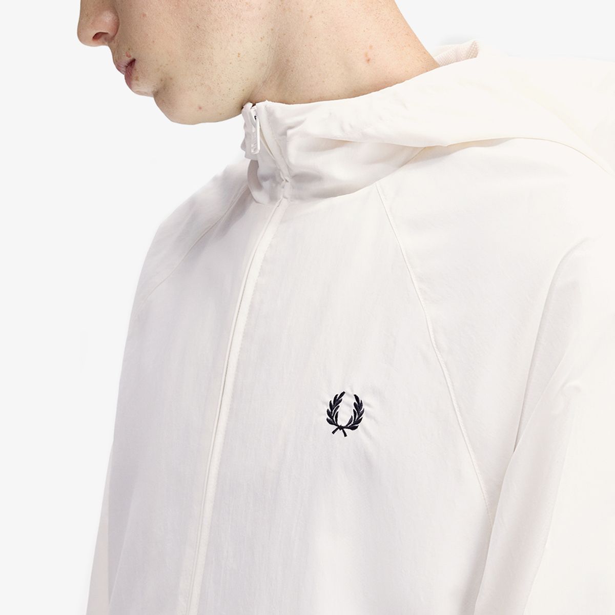 프레드페리(FRED PERRY) [Sport] 후드 쉘 재킷 - 스노우 화이트 AFPM2612325-129