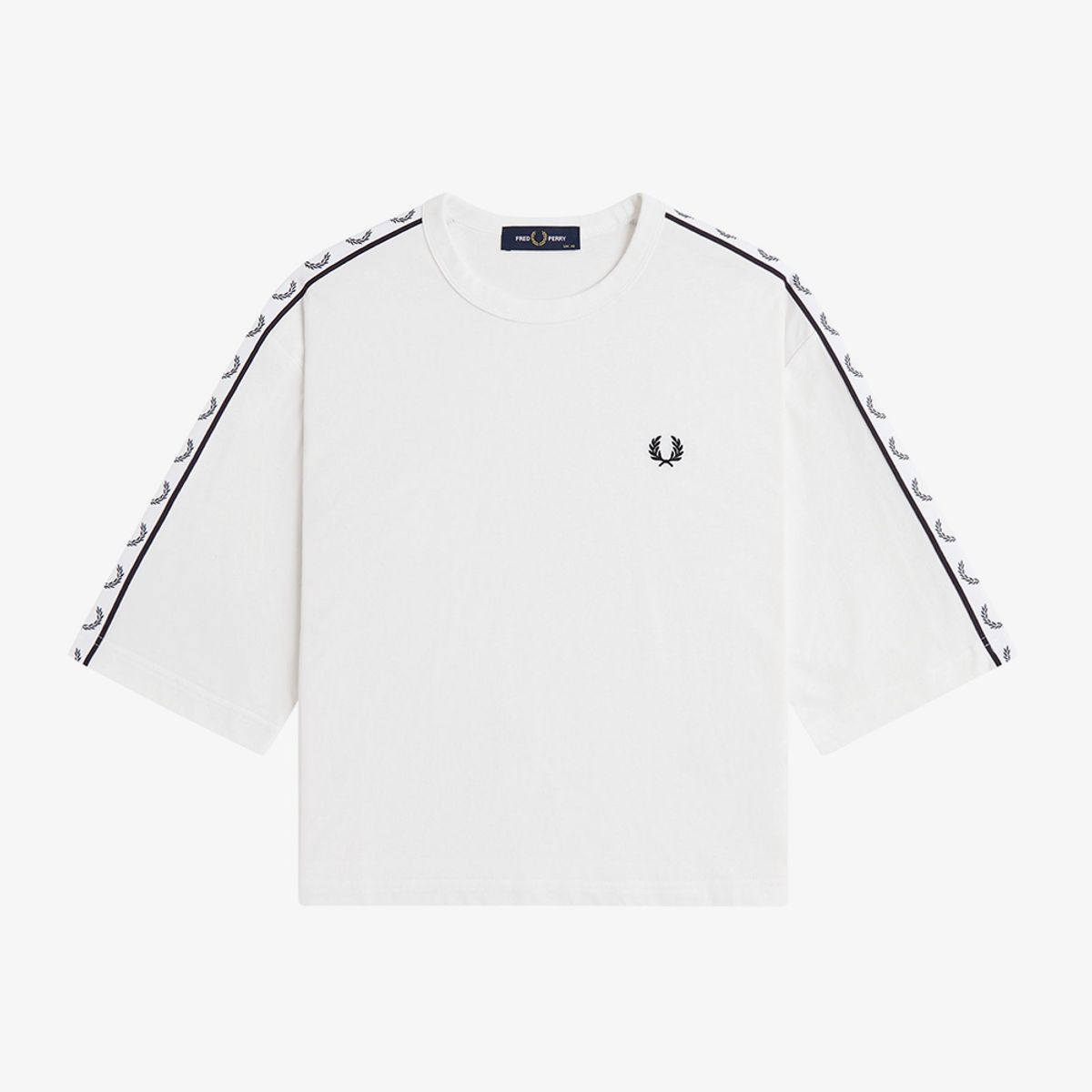 프레드페리(FRED PERRY) [womens] 테잎 티셔츠 - 스노우 화이트 AFPF2612160-129