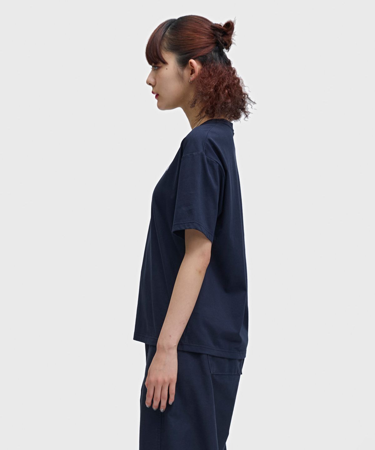 프레드페리(FRED PERRY) [womens] 크루넥 티셔츠 - 네이비 AFPF2611142-311
