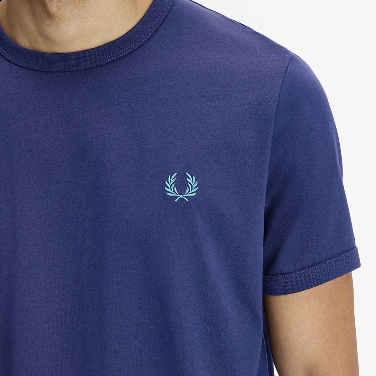 프레드페리(FRED PERRY) [Sport] 링어 티셔츠 - 테니스 블루 AFPM2613519-31B