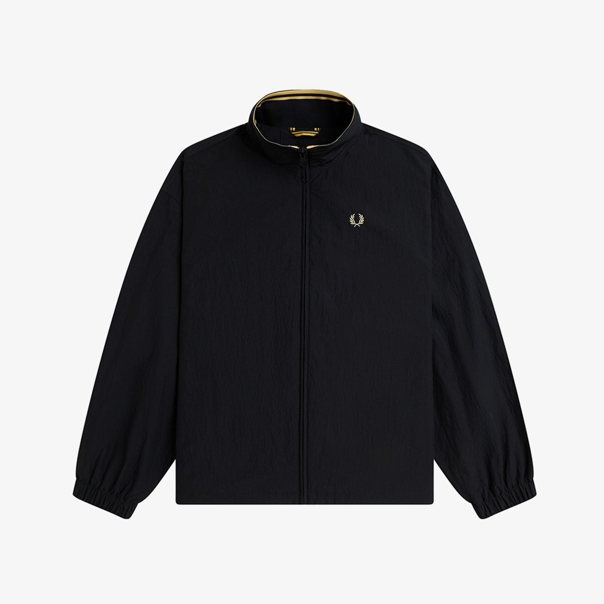 프레드페리(FRED PERRY) [womens] 집 스루 재킷 - 블랙/샴페인 AFPF2612124-90A