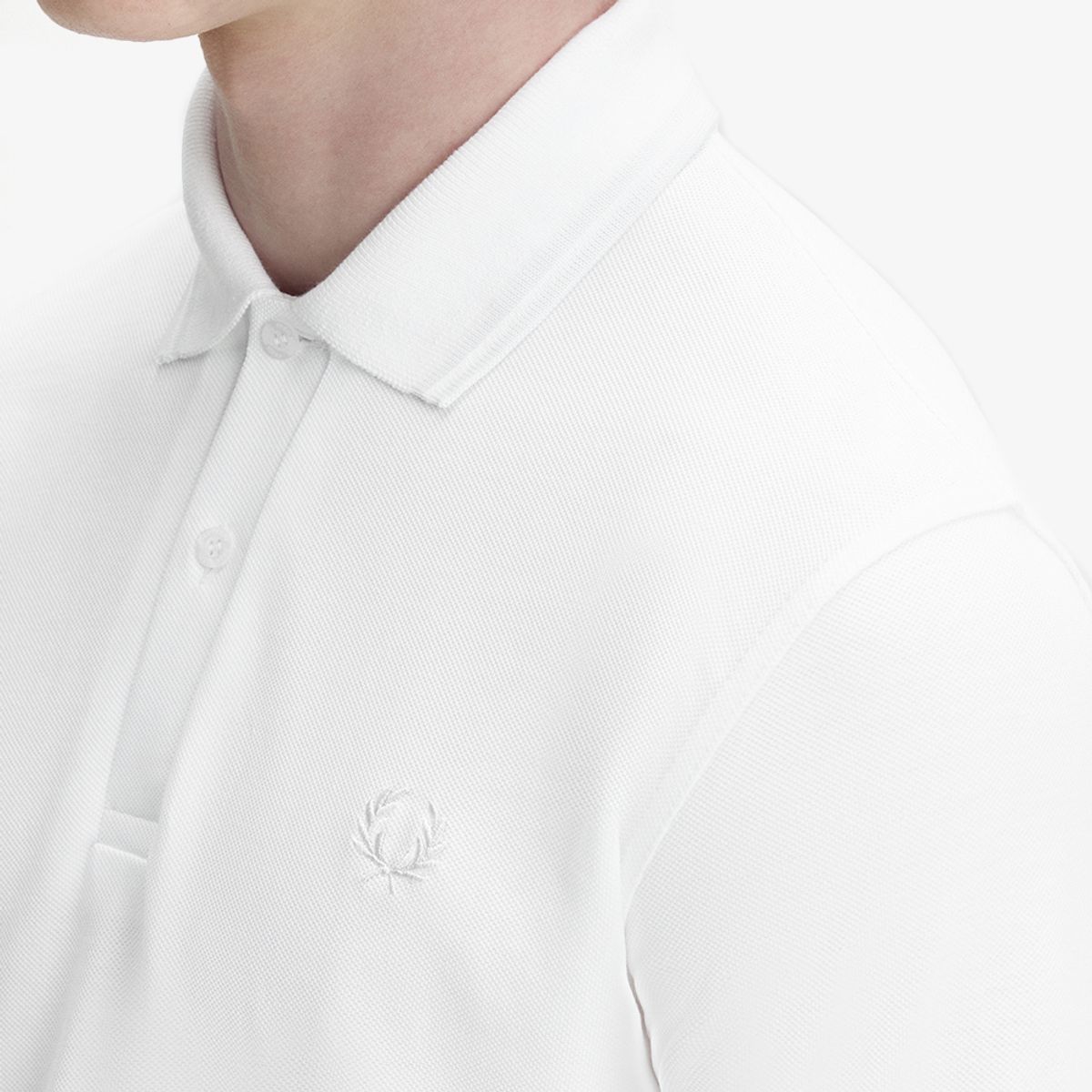 프레드페리(FRED PERRY) [M12] 트윈 팁 프레드페리 셔츠 - 화이트/화이트 AFPM2610012-G33
