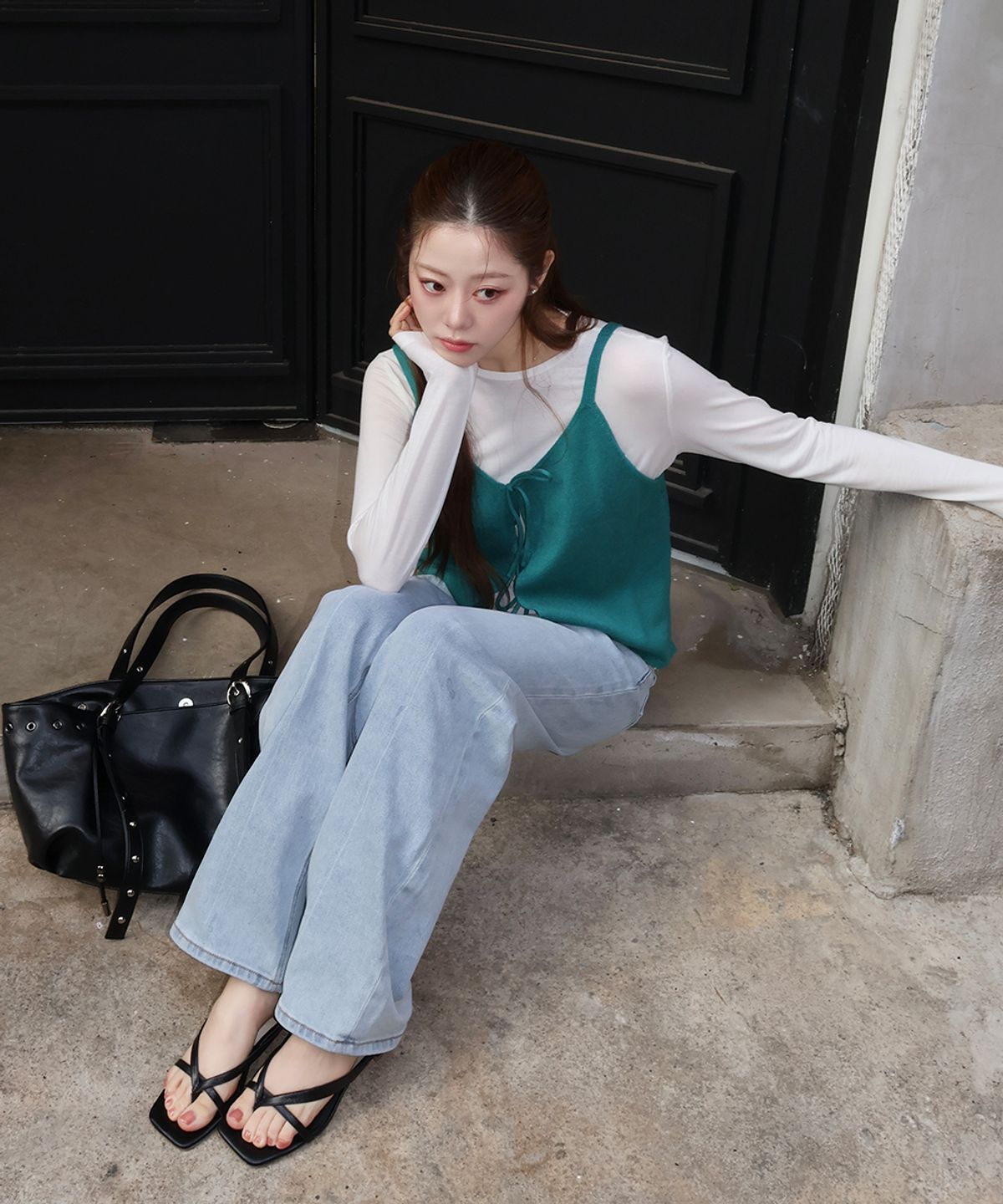 셀렙샵에디션(CELEBSHOP EDITION) 26SS 마스터핏 와이드 데님 아이스블루