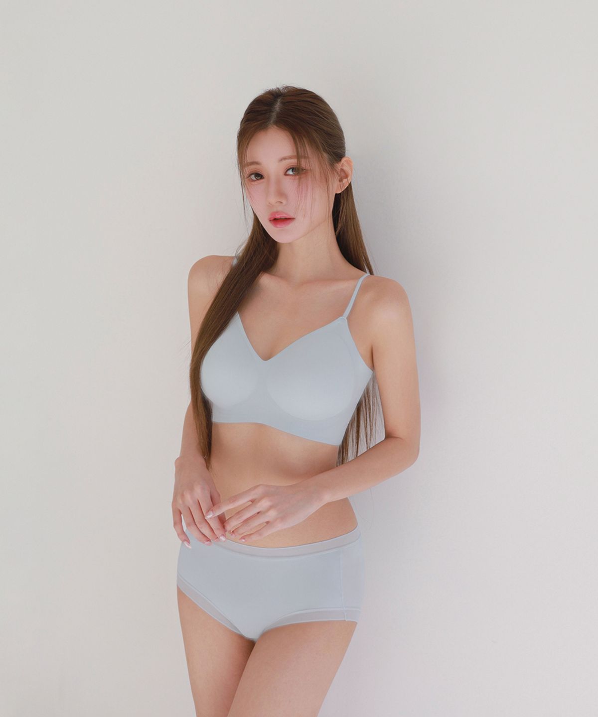 크라시앙(CRASSIANG) [2PACK] 2cm 얇은끈 라이트핏 브라+팬티 set