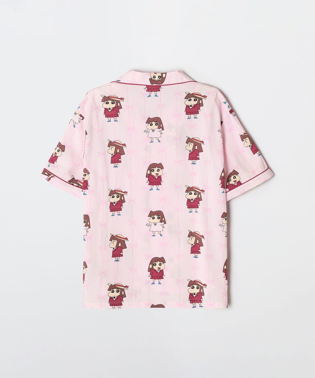 스파오(SPAO) [짱구] 꿀잠 자는 짱구 반팔 파자마(PINK)_SPPPG25U02