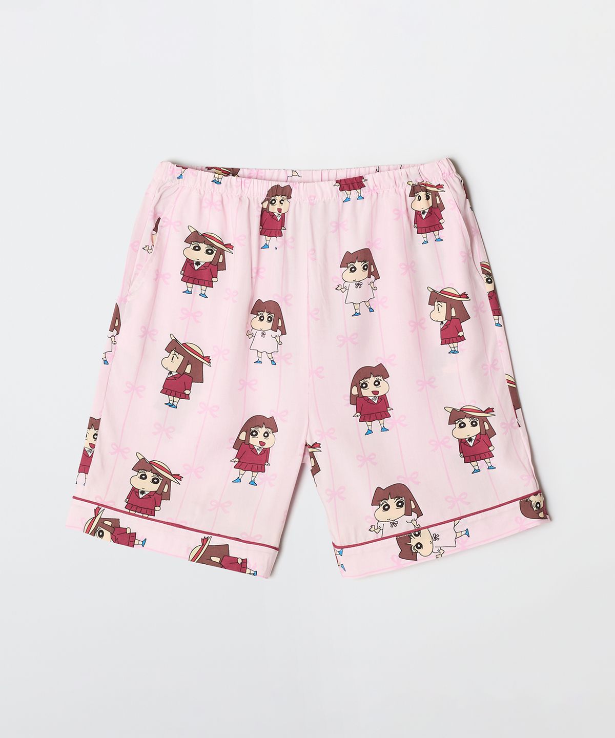 스파오(SPAO) [짱구] 꿀잠 자는 짱구 반팔 파자마(PINK)_SPPPG25U02