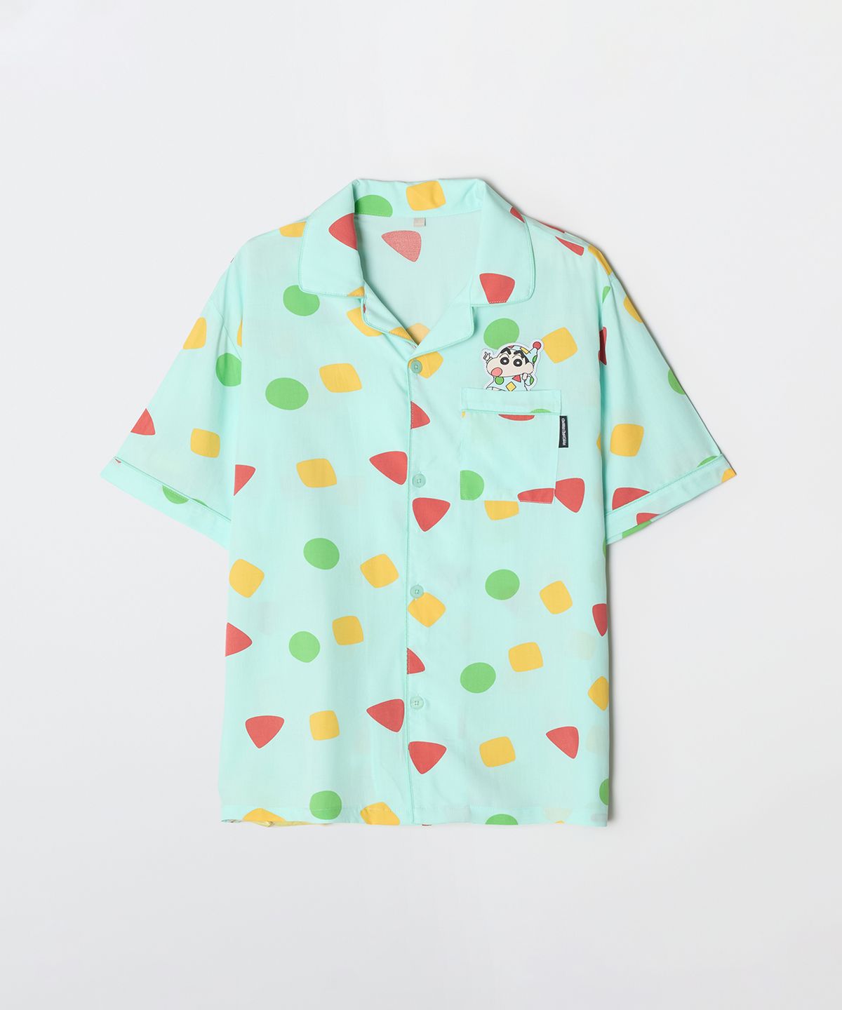 스파오(SPAO) [짱구] 꿀잠 자는 짱구 반팔 파자마(MINT)_SPPPG25U02