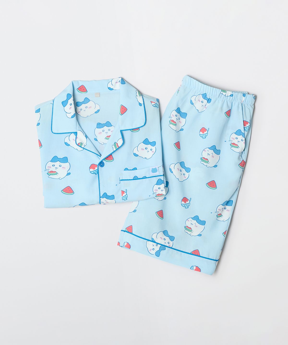 스파오(SPAO) [먼작귀] 먼가 작고 귀여운 여름 반팔 파자마(BLUE)_SPPPG25U05