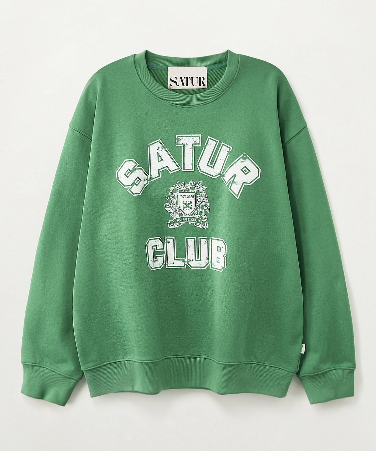 세터(SATUR) 크레스트 심볼 스웨트셔츠 그린