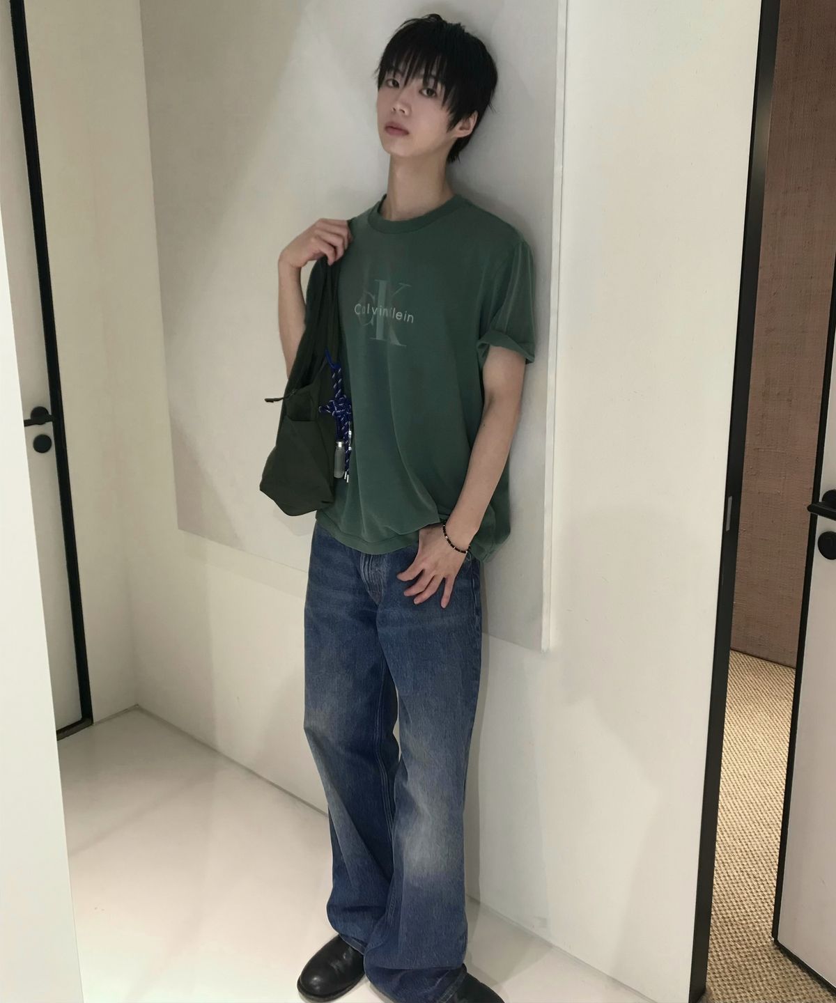 캘빈클라인 진(CALVIN KLEIN JEANS) 배기핏 진 4RF799G XAW