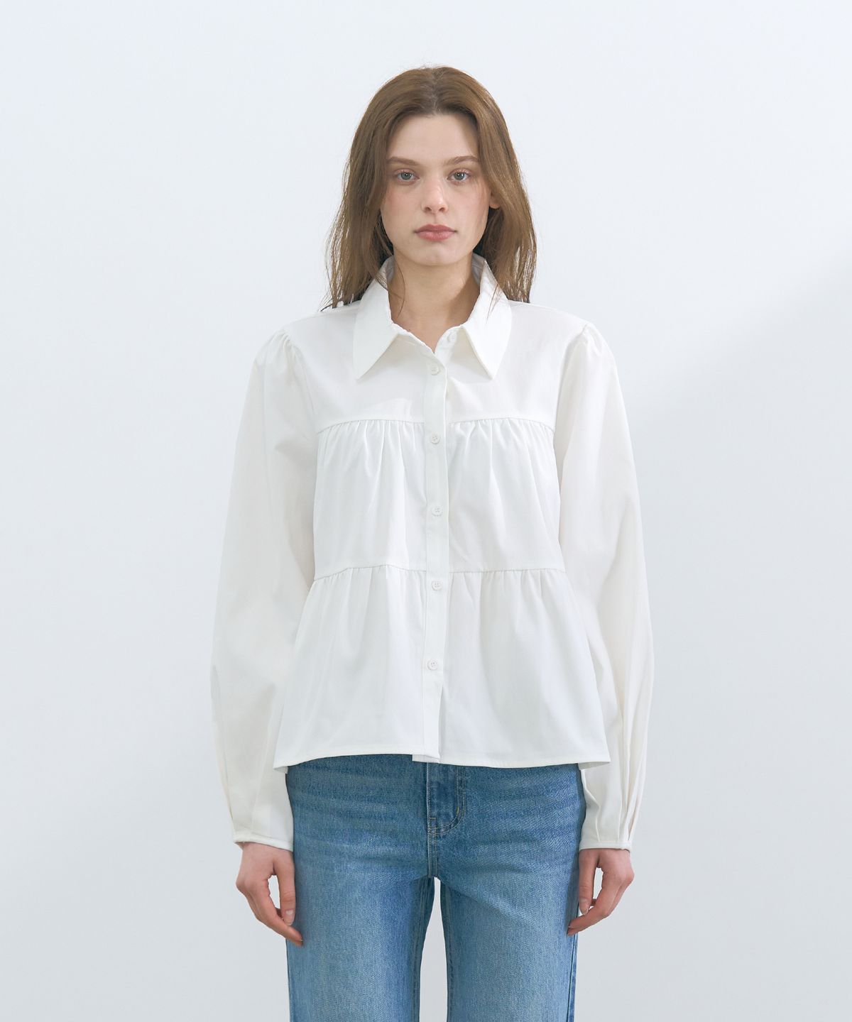 판도라핏(PANDORAFIT) Belle Wave Blouse (white)