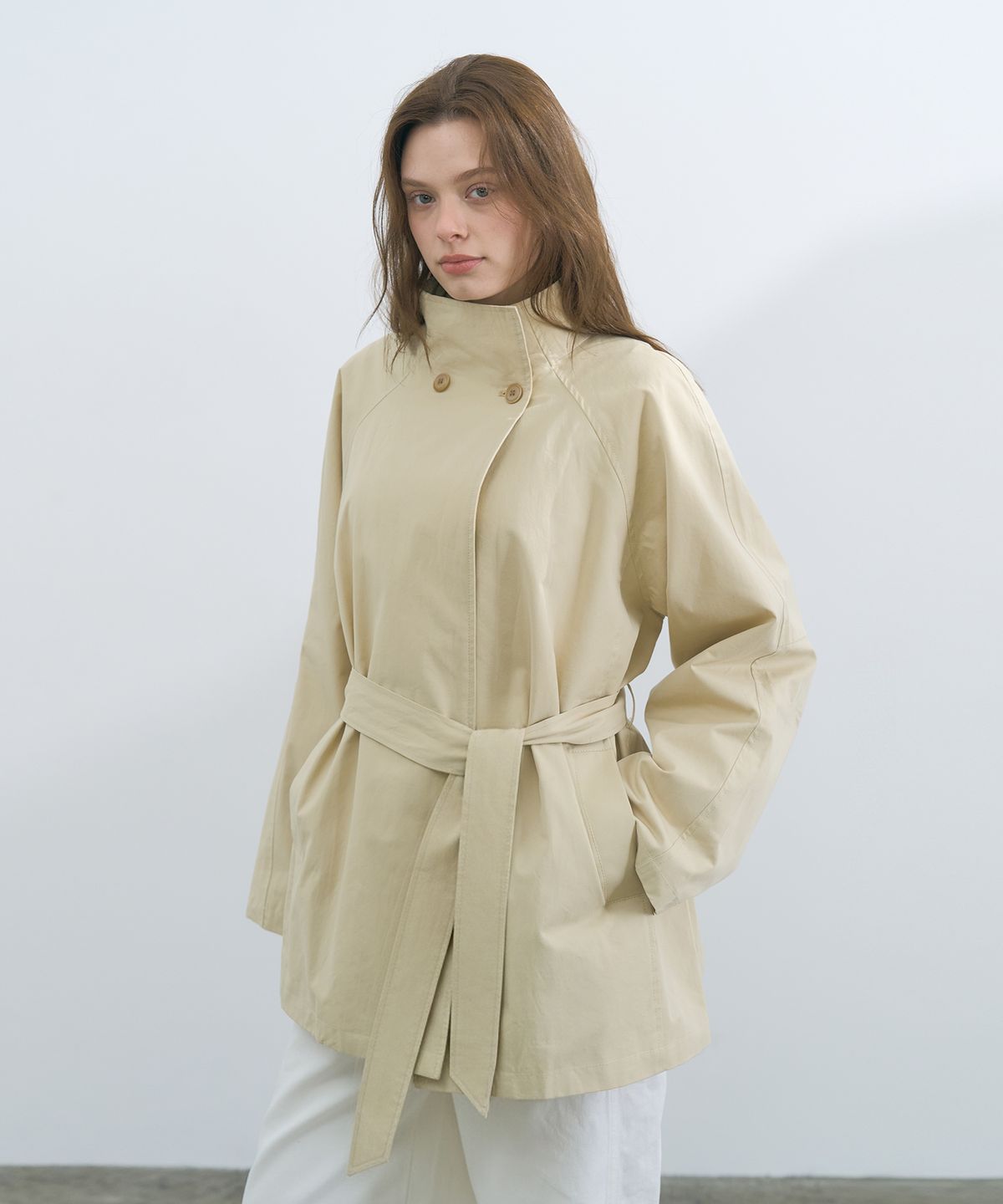 판도라핏(PANDORAFIT) Classic Half Trench (beige)