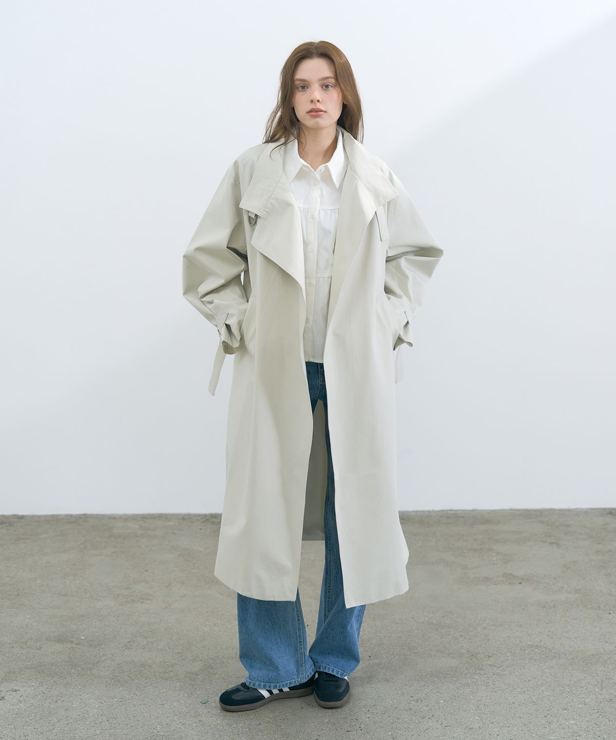판도라핏(PANDORAFIT) Timeless Trench Coat (ivory)