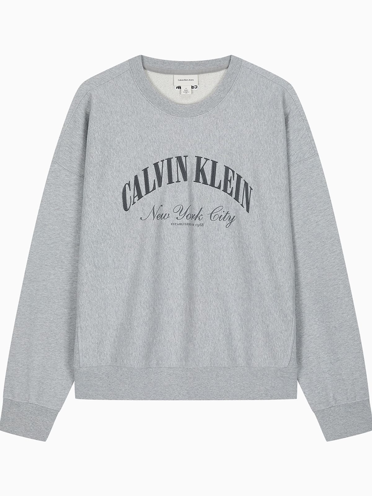 캘빈클라인 진(CALVIN KLEIN JEANS) 프리미엄 테리 캘빈 크루넥 스웻셔츠 4RF244G P79