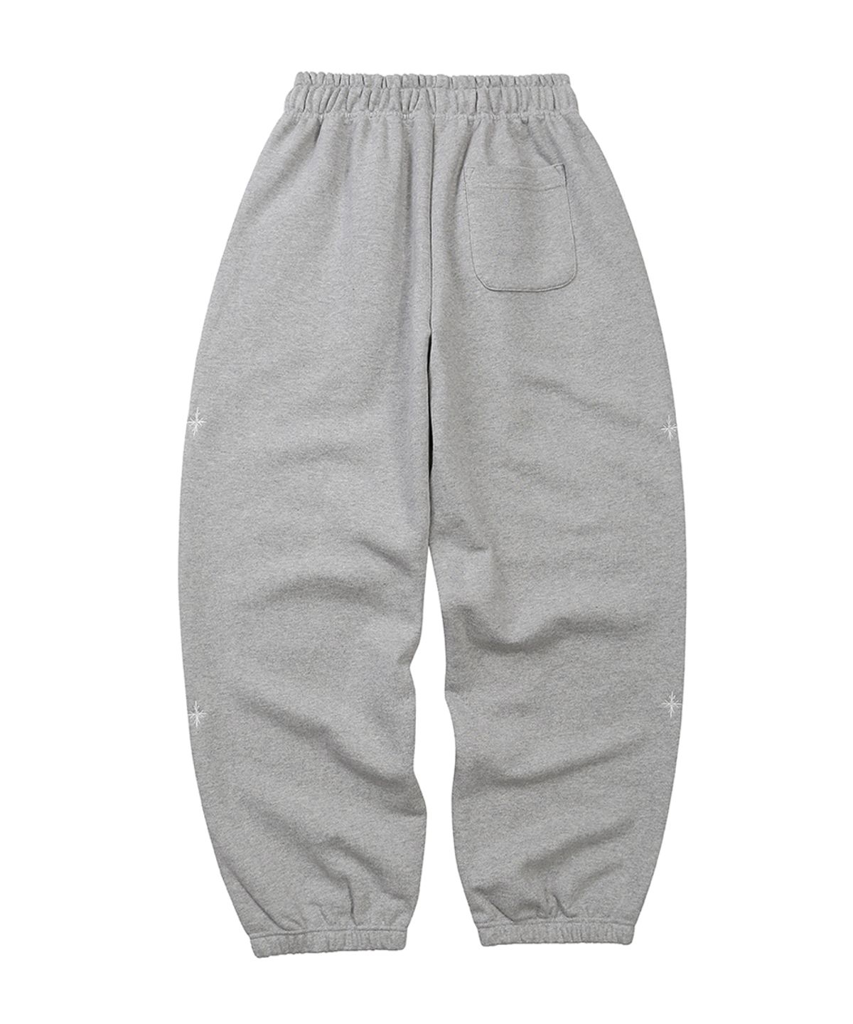 이이이알알알(EEERRR) ER waffle applique long sweat pants (Melange)