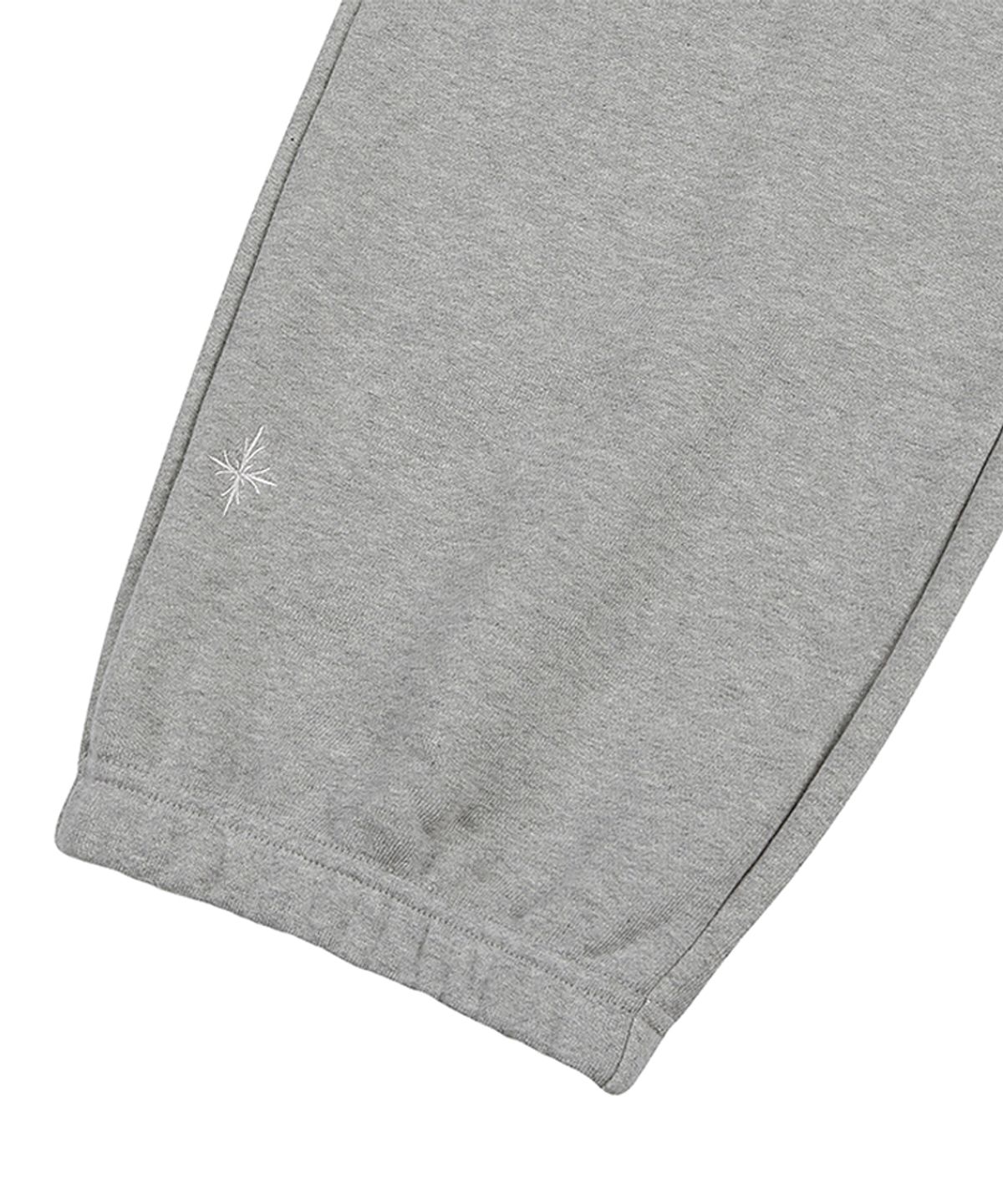 이이이알알알(EEERRR) ER waffle applique long sweat pants (Melange)