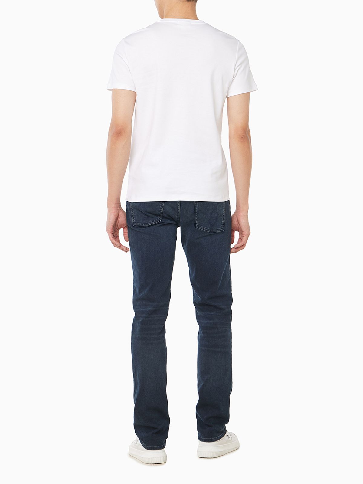 캘빈클라인 진(CALVIN KLEIN JEANS) 슬림핏 캘빈클라인 로고 반팔 티셔츠 4RF286G YAF