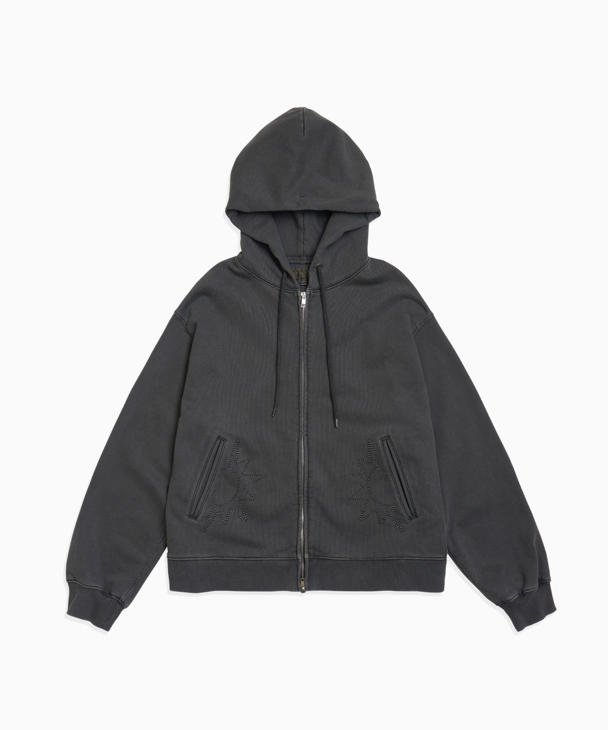 헬로 선라이즈(HELLO SUNRISE) HS Symbol Hoodie Zip Up_VTG Charcoal
