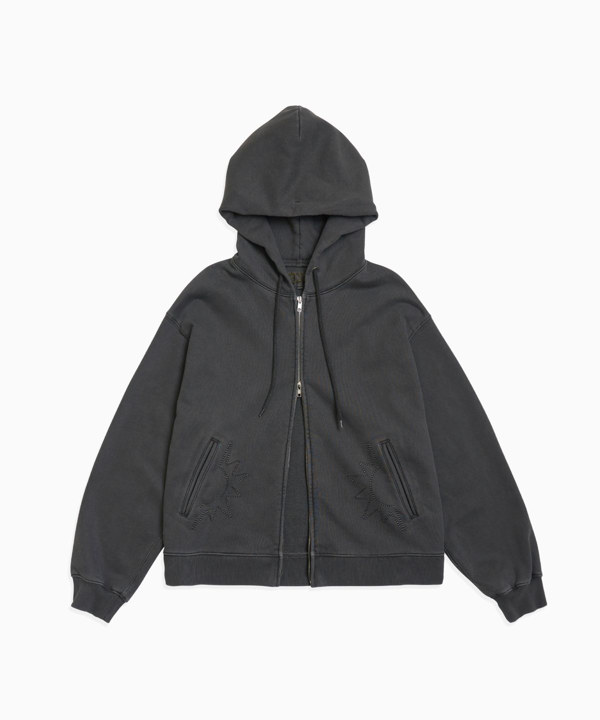 헬로 선라이즈(HELLO SUNRISE) HS Symbol Hoodie Zip Up_VTG Charcoal