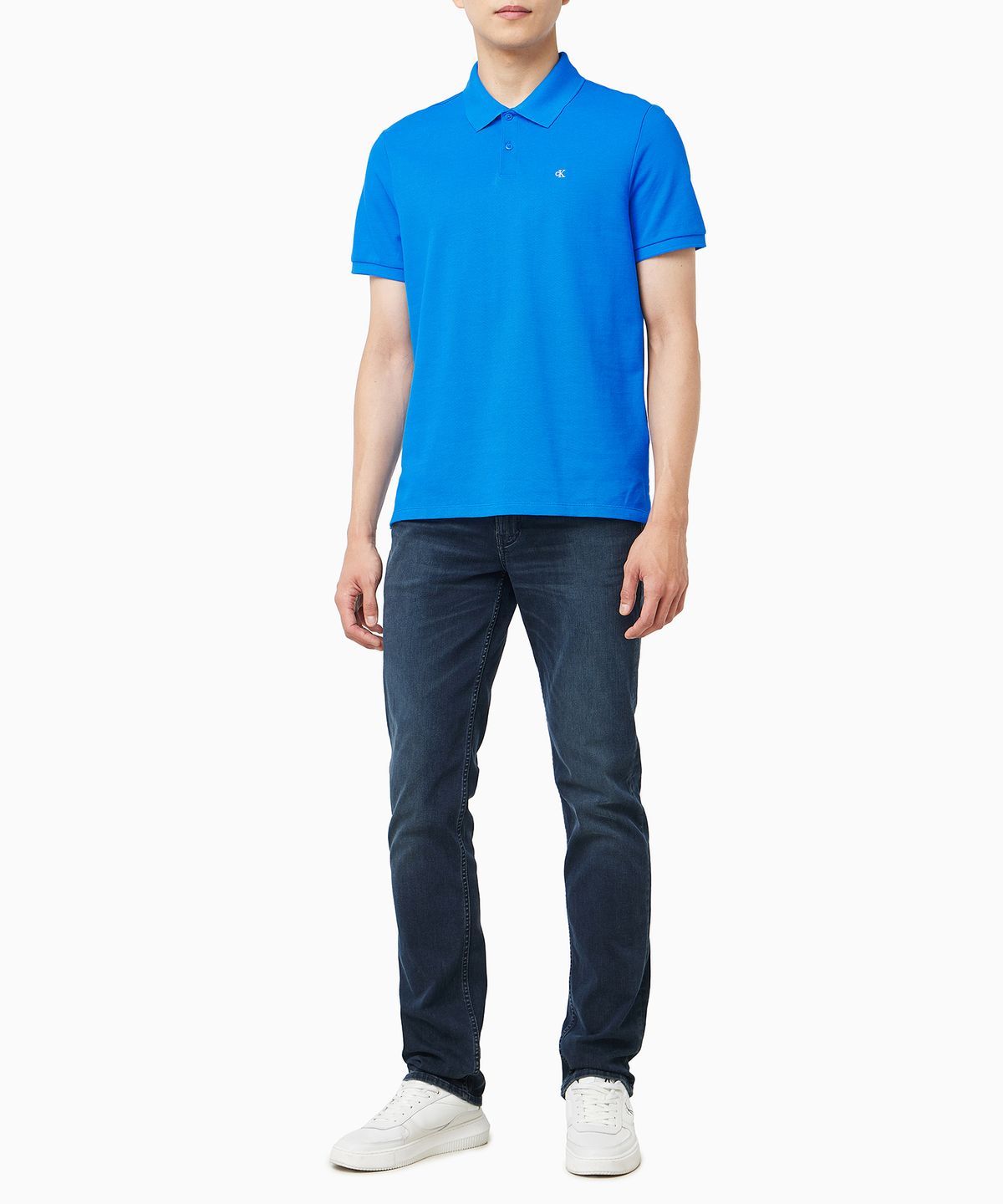 캘빈클라인 진(CALVIN KLEIN JEANS) 모노그램 피케 폴로 반팔 티셔츠 40EM269 CFM